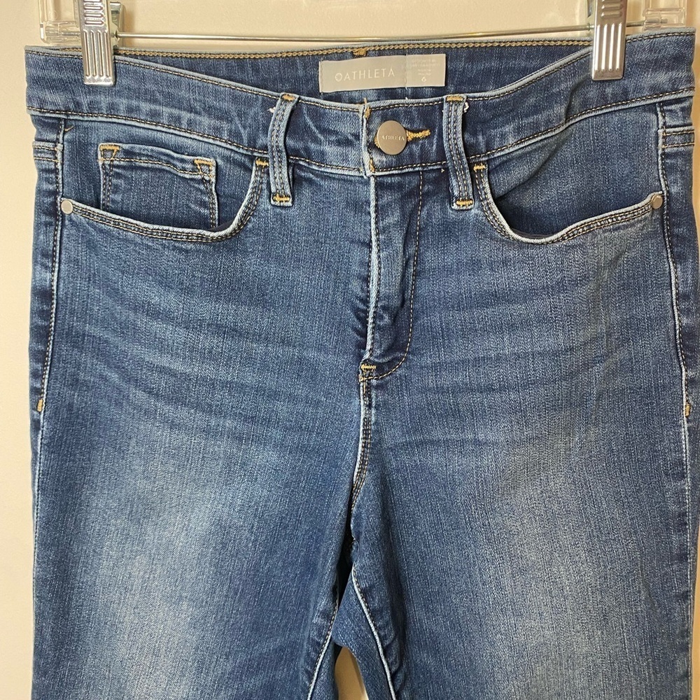 Athleta Skinny Dark Blue Jeans Size 6 - Picture 3 of 13